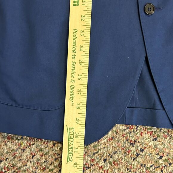The Gigi Dega NWT Italian Bright Navy Cotton Tailored Blazer Jacket 50/US40 - Picture 15 of 16